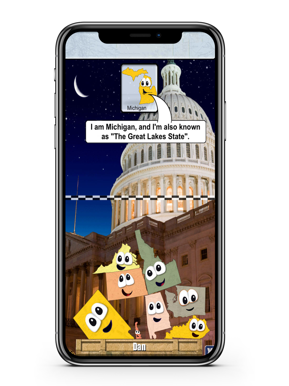 Stack the States App for Children